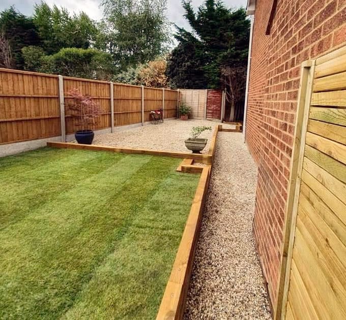 Completed garden project in Dunmow
