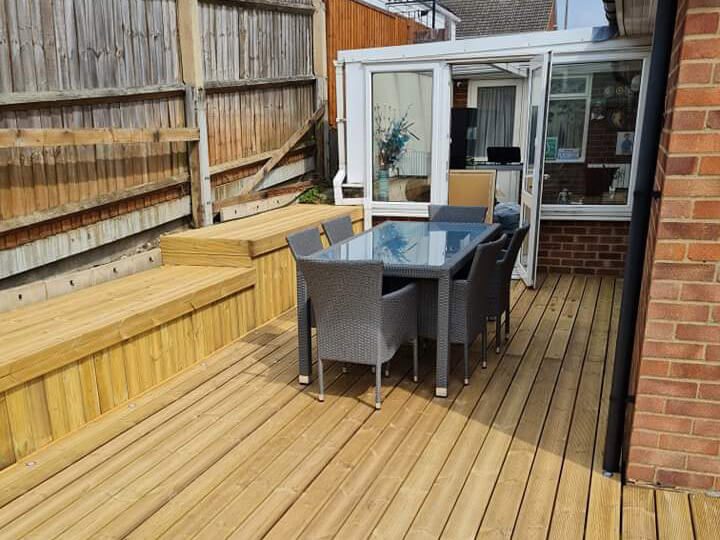 Decking project in Great Dunmow