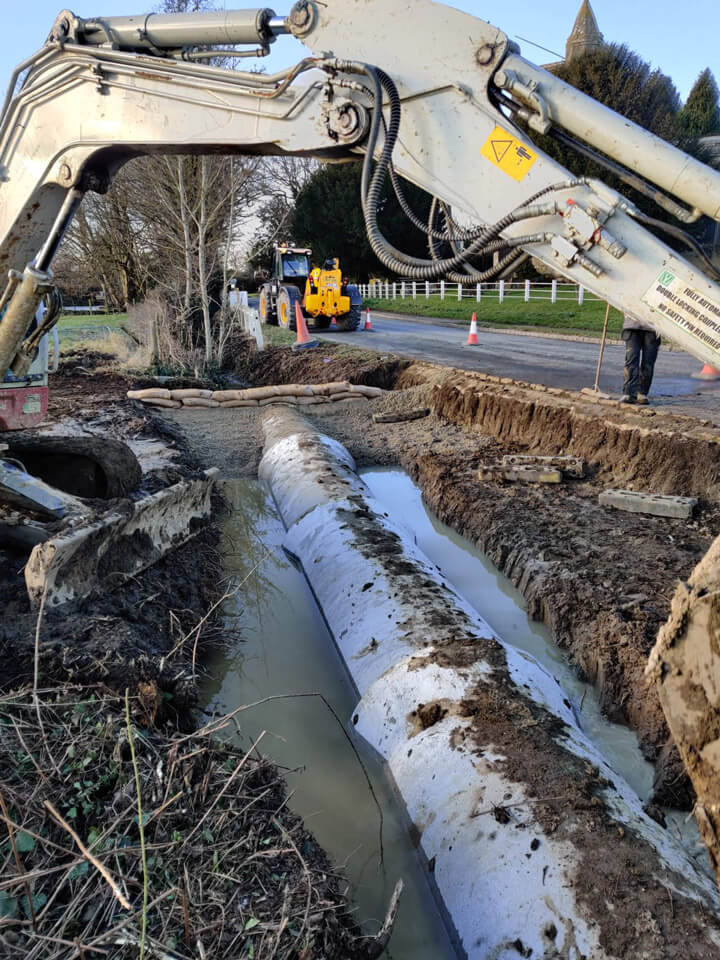 Culvert going in