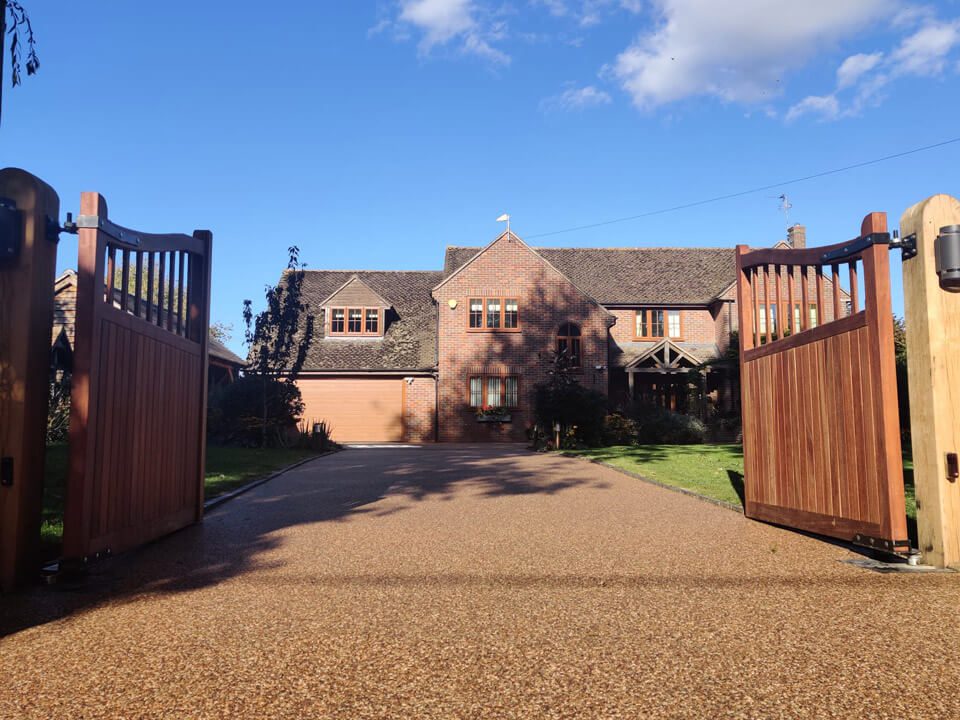 Completed driveway in Worminghall Bucks