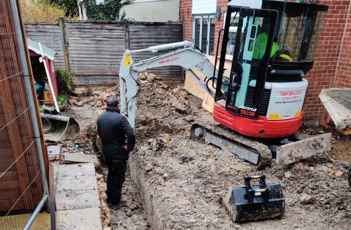 Helping Red Brick Construction with Footings