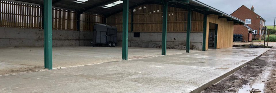 Barn floor concreted in Buckinghamshire