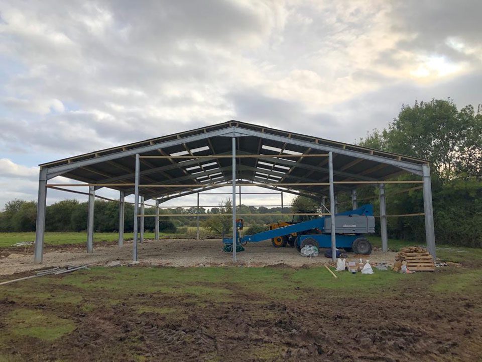 groundwork oxfordshire cattle shed complete